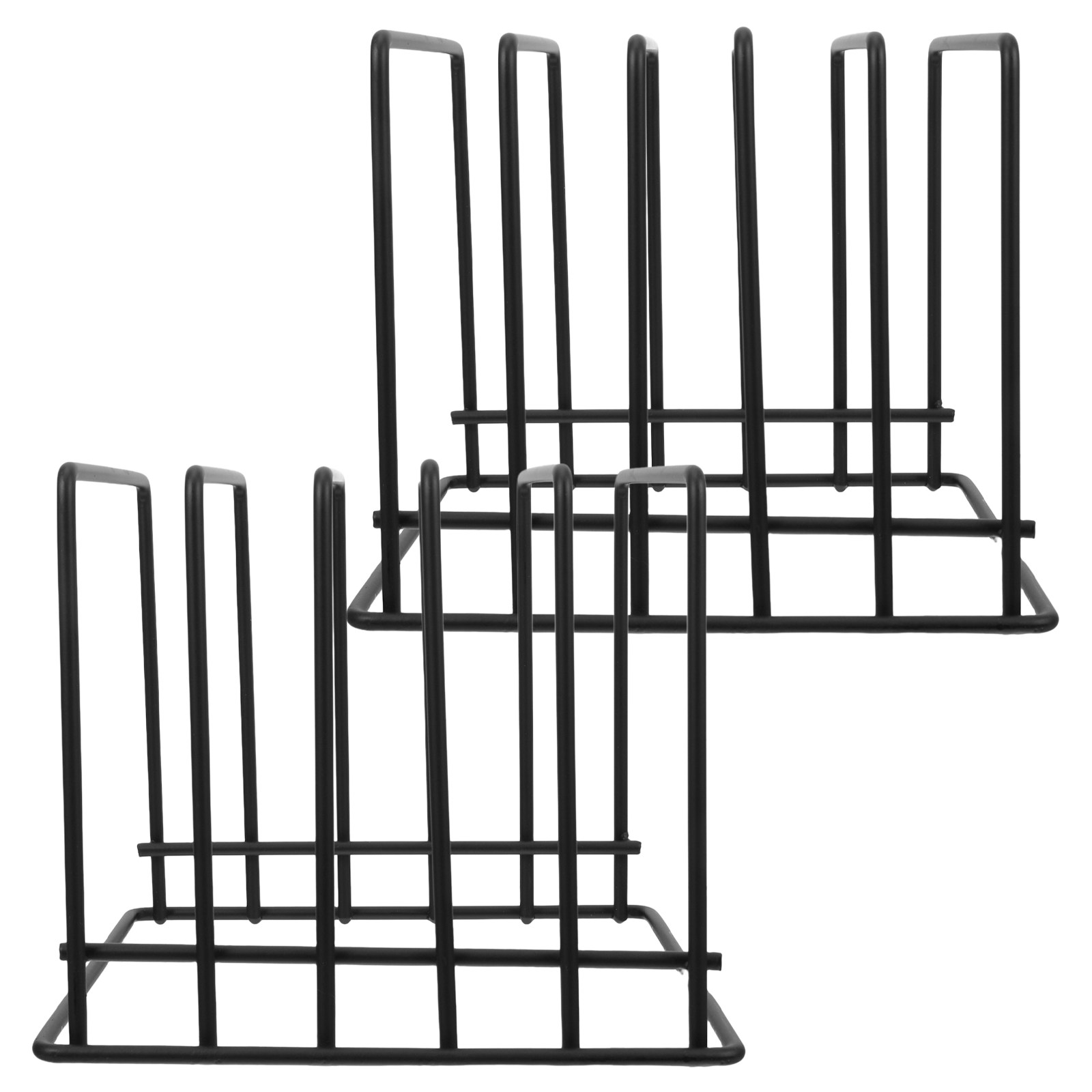 Kitchen Baking Sheet Organizer - ที่วางเขียงในครัว 2 ชิ้น อุปกรณ์จัดระเบียบอเนกประสงค์ ประหยัดพื้นที่ สำหรับเก็บถาดอบและกระทะทอด