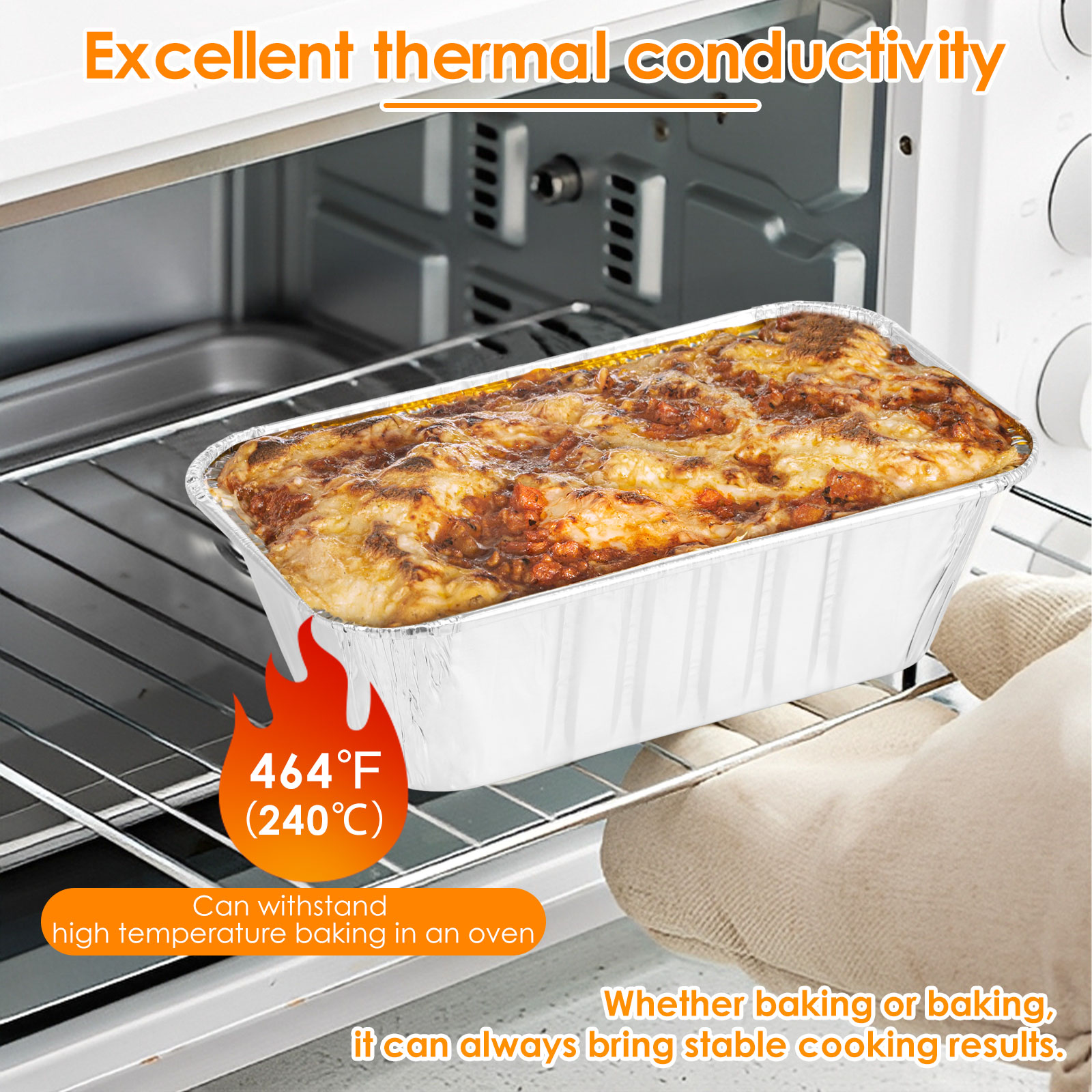 ถาดฟอยล์อลูมิเนียมสำหรับอบขนมป - Kitchen Oven Baking Pans บทวิจารณ์และราคา