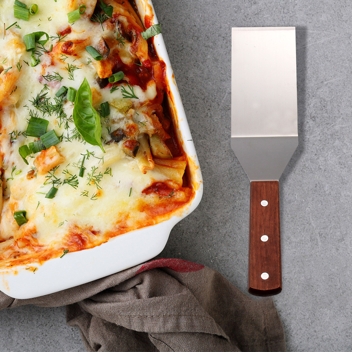 ชุดตะหลิวพิซซ่าสแตนเลสพร้อมด้า - Kitchen Baking Gadgets บทวิจารณ์และราคา