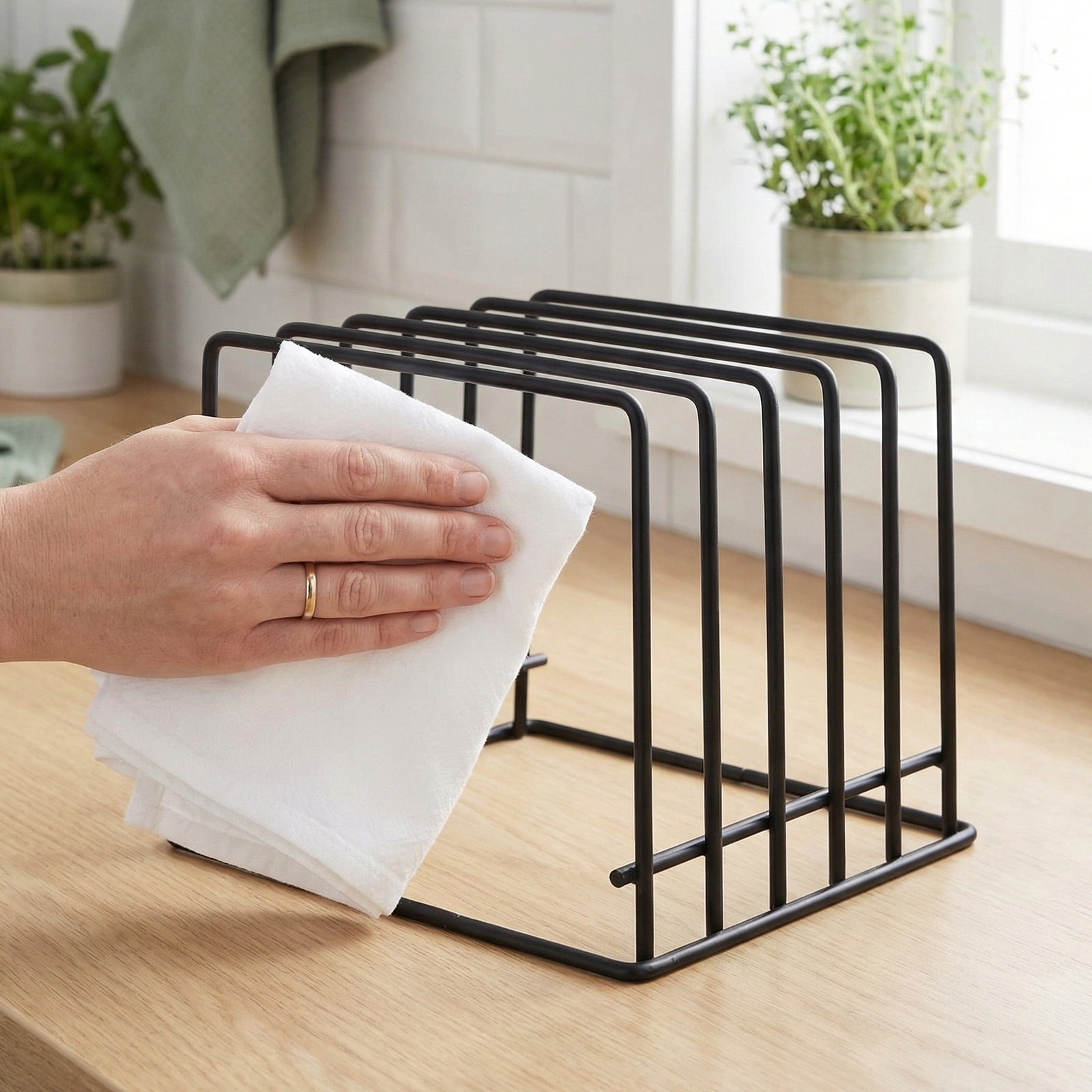ชั้นวางเขียงแบบแข็งแรง 2 ชิ้น  - Kitchen Baking Sheet Organizer บทวิจารณ์และราคา