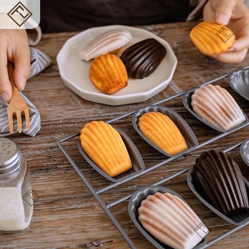 แม่พิมพ์เค้กมาดลีน 8 ช่อง ทำจา - Kitchen Oven Baking Pans บทวิจารณ์และราคา