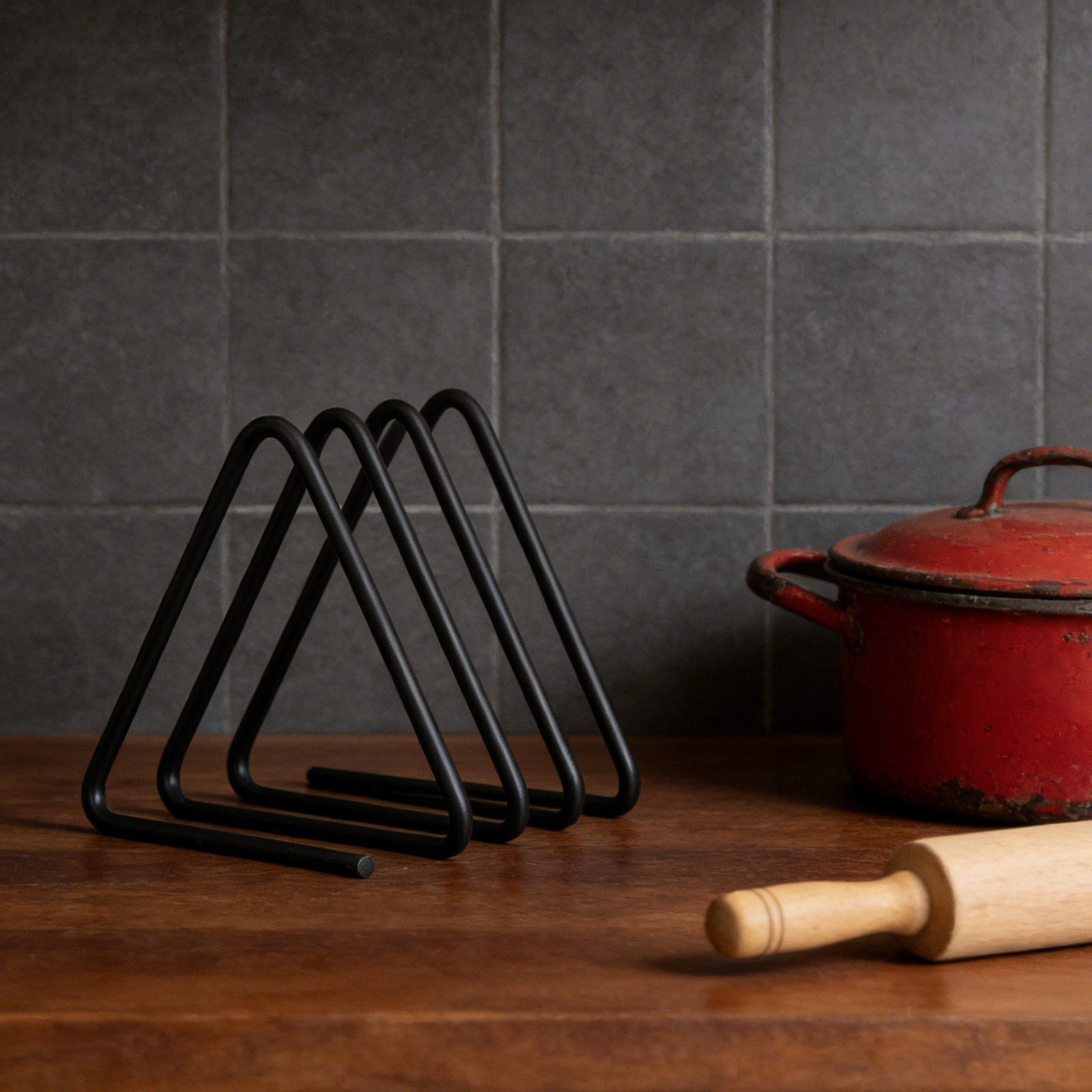 ชั้นวางเขียงทรงสามเหลี่ยม ประห - Kitchen Baking Sheet Organizer บทวิจารณ์และราคา