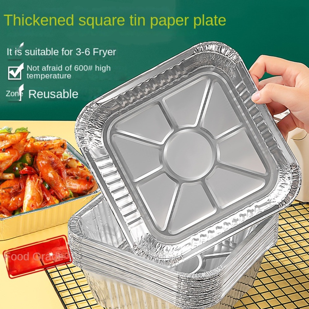 กระทะฟอยล์อลูมิเนียมหม้อทอด Ai - Kitchen Baking Trays บทวิจารณ์และราคา