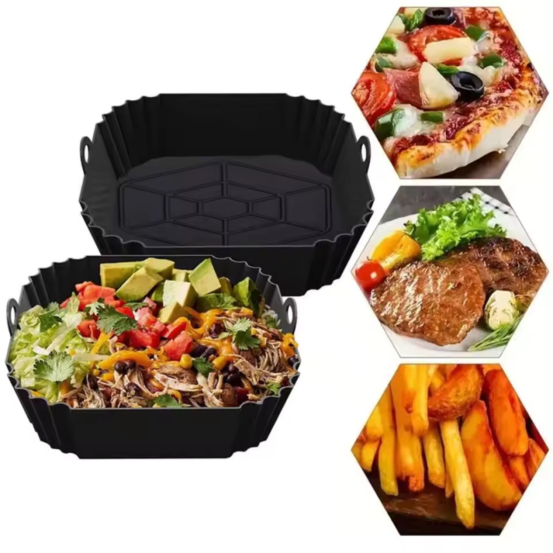 1 PC ซิลิโคน Air Fryer หม้อถาด - Kitchen Baking Trays บทวิจารณ์และราคา