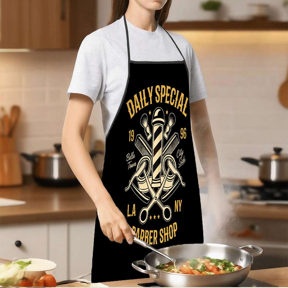 ผ้ากันเปื้อนธีมร้านตัดผม 1 ชิ้ - Baking Kitchen Design Ideas บทวิจารณ์และราคา
