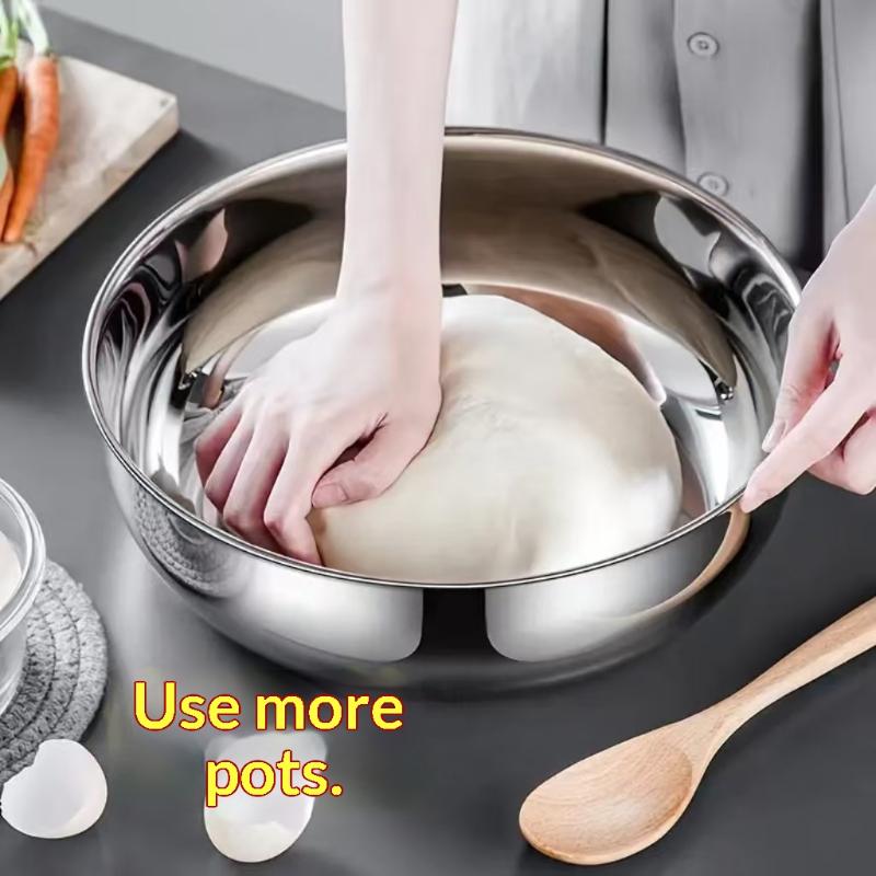 ชามผสมสแตนเลสแบบใหม่พร้อมฝาปิด - Kitchen Baking Products บทวิจารณ์และราคา
