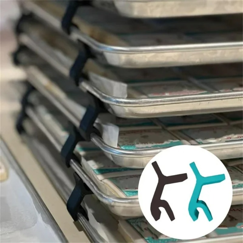 ที่วางถาดอบขนมแบบซ้อนได้ ประหย - Kitchen Baking Sheet Organizer บทวิจารณ์และราคา