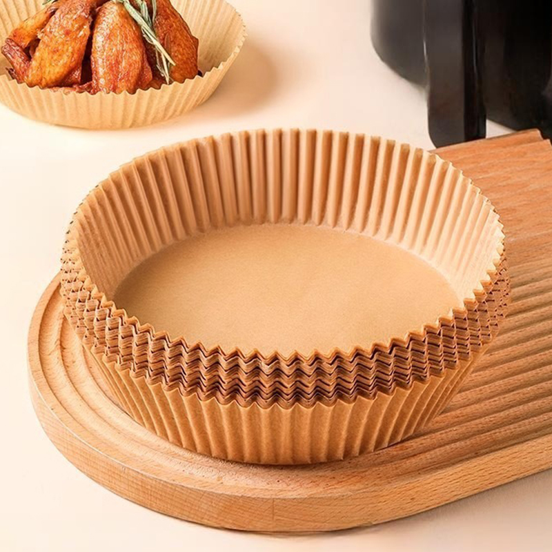 50/100PCS Air Fryer กระดาษสีสุ - Kitchen Baking Gadgets บทวิจารณ์และราคา
