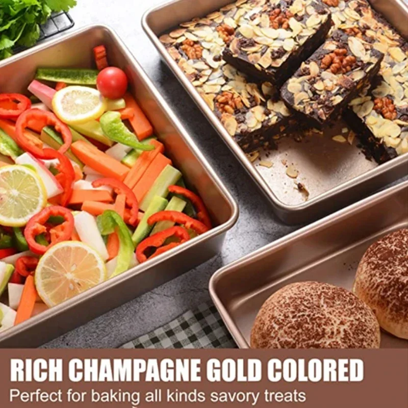 สี่เหลี่ยมผืนผ้าเหล็กคาร์บอนเค - Kitchen Oven Baking Pans บทวิจารณ์และราคา