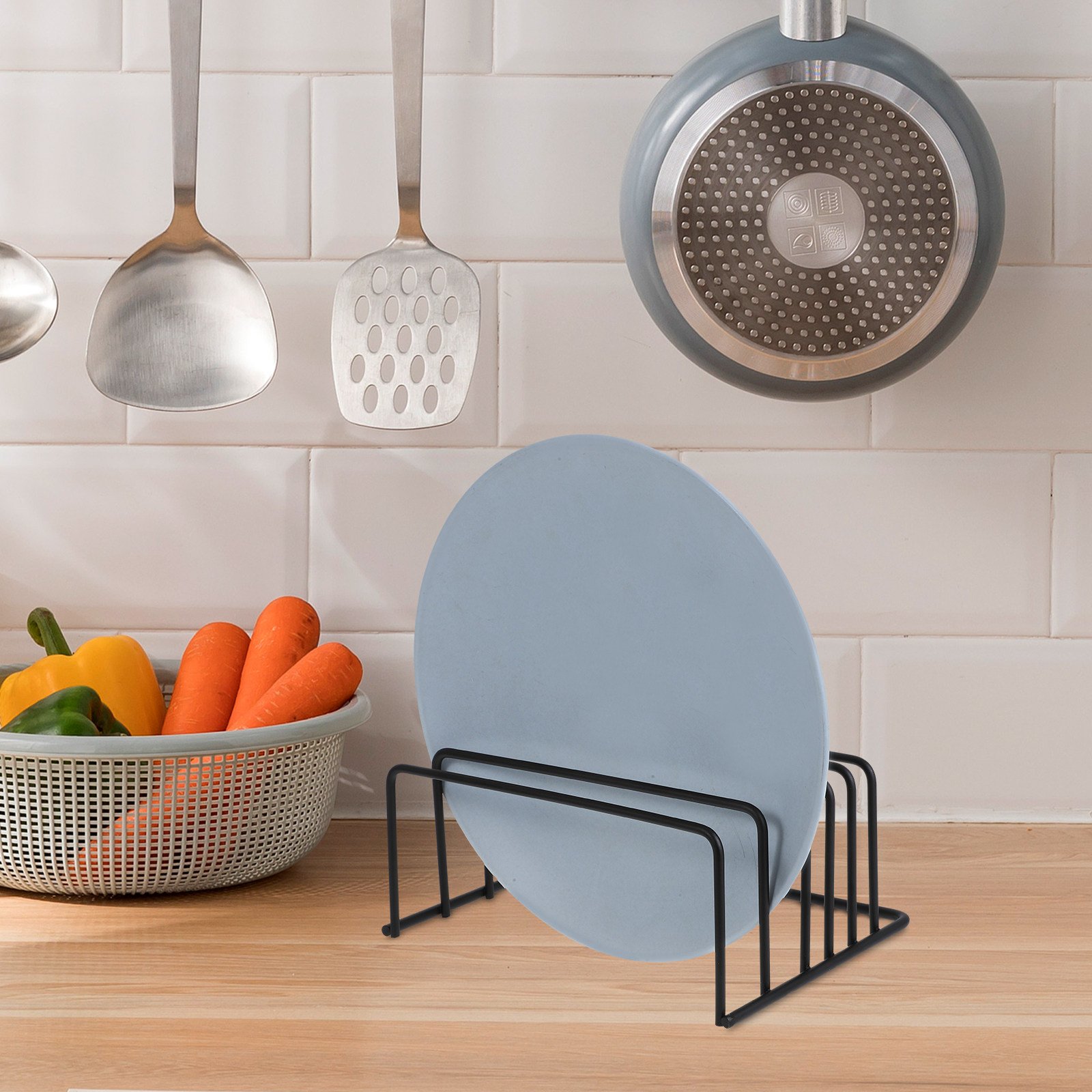 ชั้นวางของในครัว 2 ชิ้น ที่วาง - Kitchen Baking Sheet Organizer บทวิจารณ์และราคา