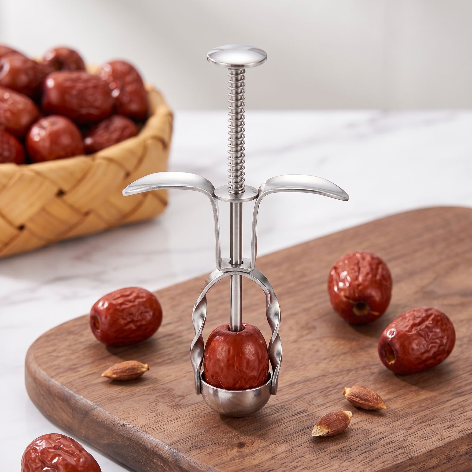 เครื่องมือเอาเมล็ดพุทราแดงสแตน - Kitchen Baking Gadgets บทวิจารณ์และราคา